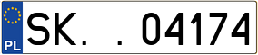 Trailer License Plate